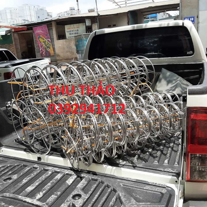 Guồng inox 304 quấn dây diều size 16cm, 20cm, 25cm, 30cm, 35cm