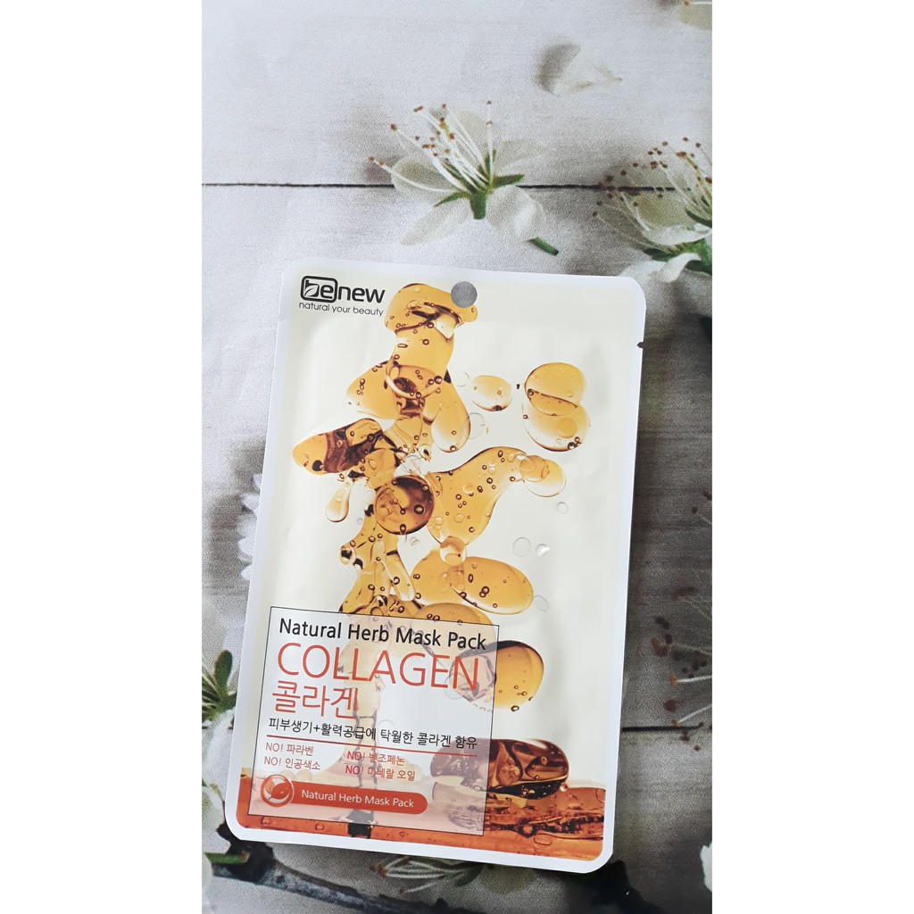 Mặt nạ BENEW NATURAL HERB MASK PACK - COLLAGEN