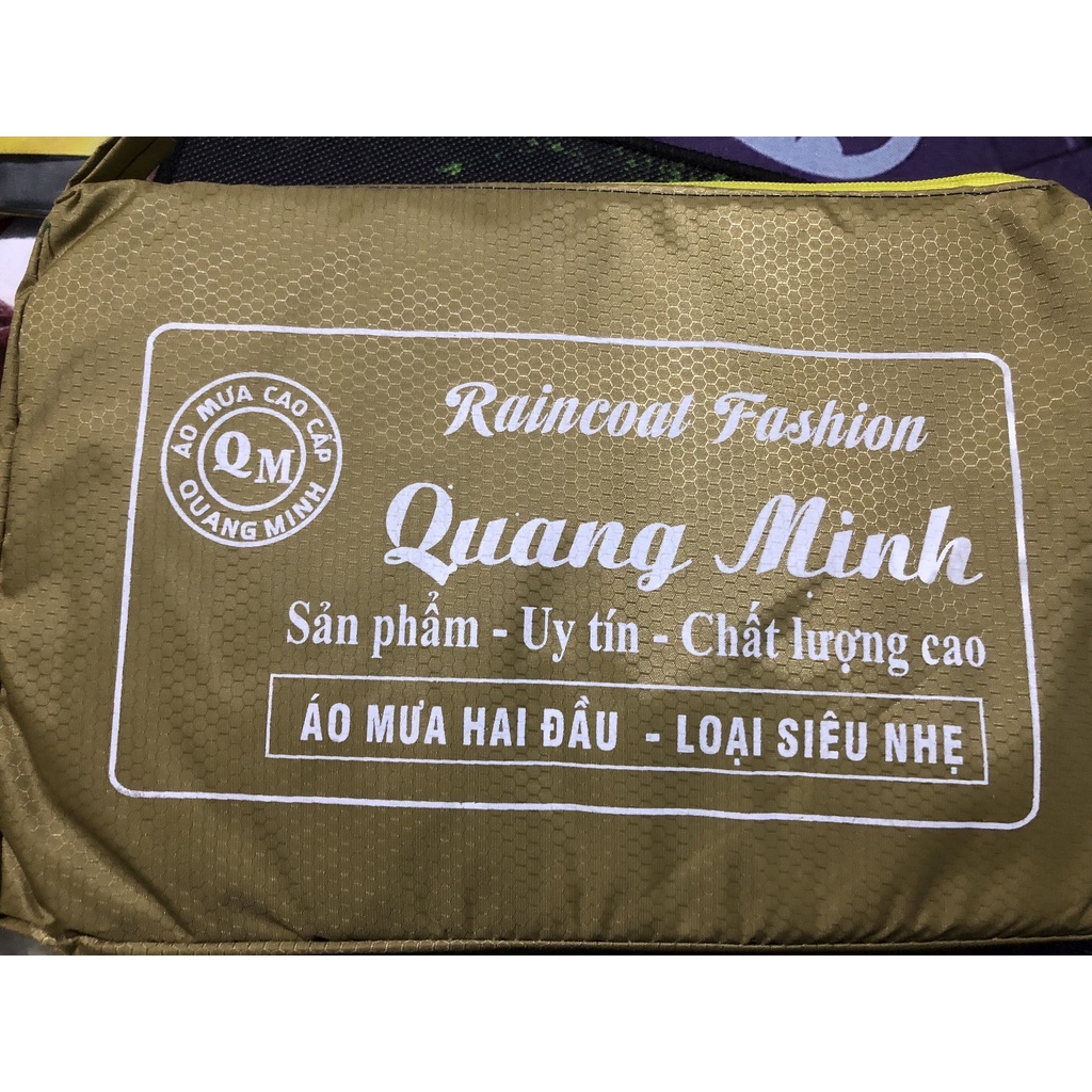 Áo Mưa Vải Dù Siêu Bền 2 Mũ Choàng Cánh Rơi Siêu Bền