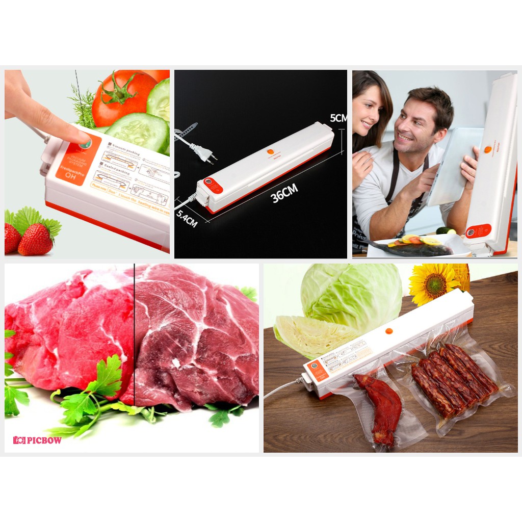 Máy hút chân không hàn miệng túi RED FISH chính hãng + Tặng kèm 10 túi dày dặn