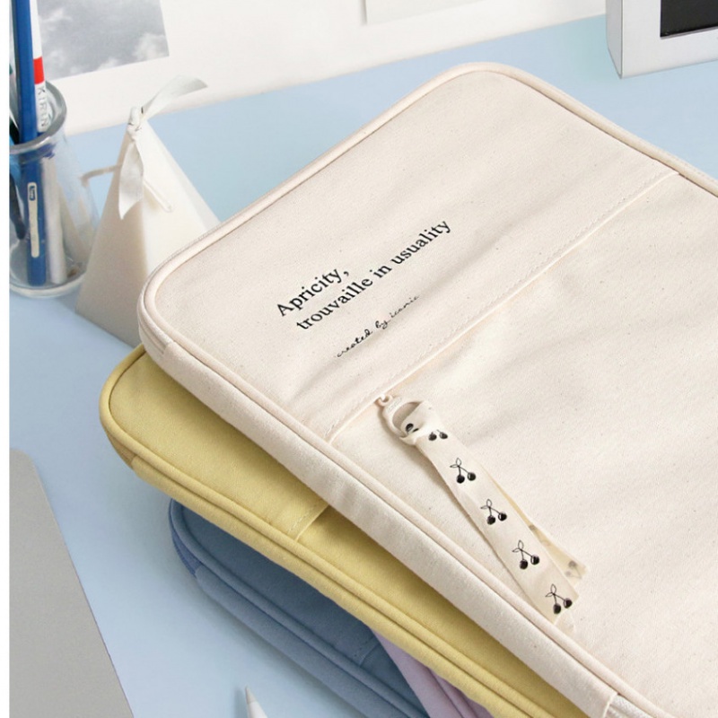 Túi Đựng Máy Tính Bảng iPad 12.9-Inch 11-Inch 10.5-Inch 13.3-Inch Bằng Chất Liệu Cotton Chống Rơi Chống Sốc