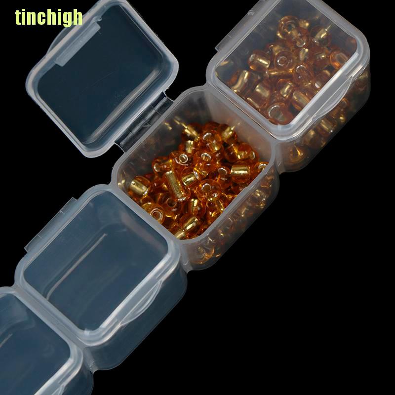 Hộp Nhựa Trong Suốt 28 Ngăn Đựng Đá Trang Trí