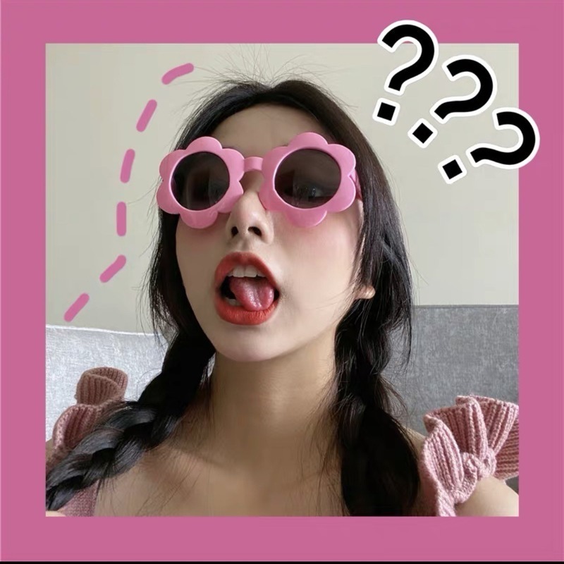 Mắt Kính Hình Hoa Cúc Phong Cách Hippie Thời Trang Dự Tiệc | BigBuy360 - bigbuy360.vn