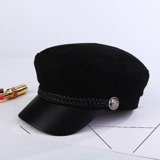 Mũ beret thủy thủ đen