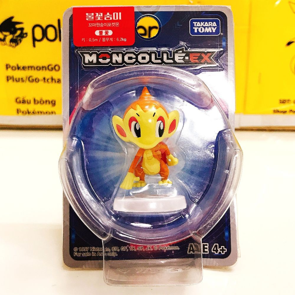 Mô Hình Pokemon Chimchar (Asia) của Takara TOMY Standard Size - Pokemon Figure Moncolle Starter Gen 4 Sinnoh