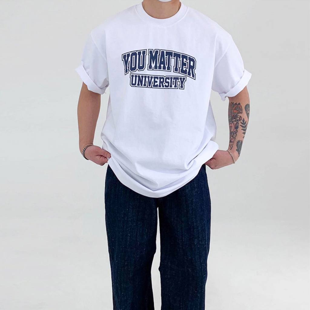 Áo Phông Hè Cổ Tròn YOU MATTER Cotton Mềm Mịn Thoáng Mát Hoạt Động Thoải Mái