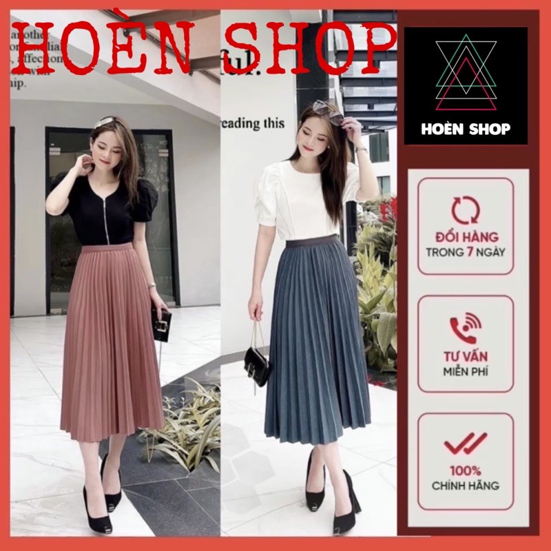 CHÂN VÁY XẾP LY-ĐẦM LOẠI ĐẸP-CHẤT MÁT-DỄ KẾT HỢP ÁO SƠ MI-ÁO PHÔNG-HOÈN SHOP