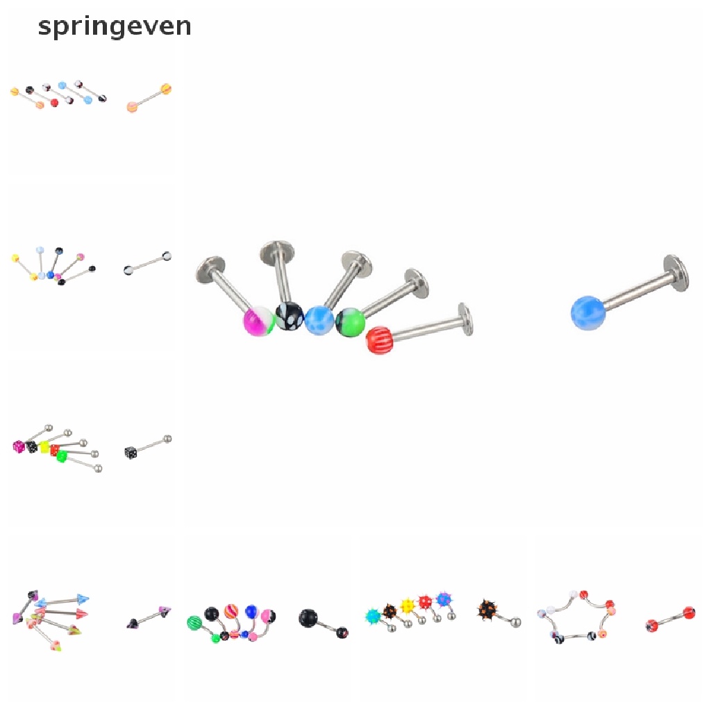 Bộ 72 Khuyên Xỏ Cơ Thể Bằng Thép Không Gỉ