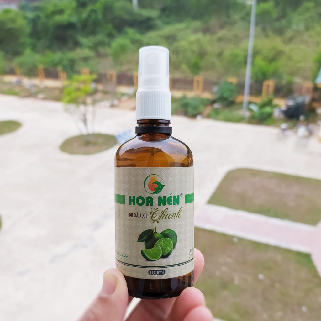 Tinh dầu chanh xịt phòng Hoa Nén100ml _Tinh dầu thiên nhiên giúp khử mùi, diệt khuẩn hiệu quả, an toàn