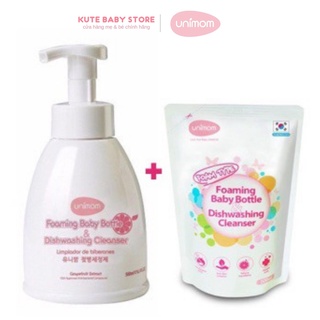 Nước rửa bình sữa Unimom 500ml nhập khẩu Hàn Quốc