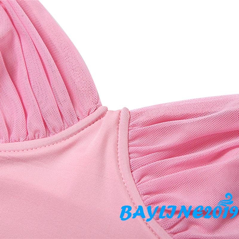 Áo croptop hai dây cổ chữ V tay lửng màu trơn đơn giản dành cho nữ