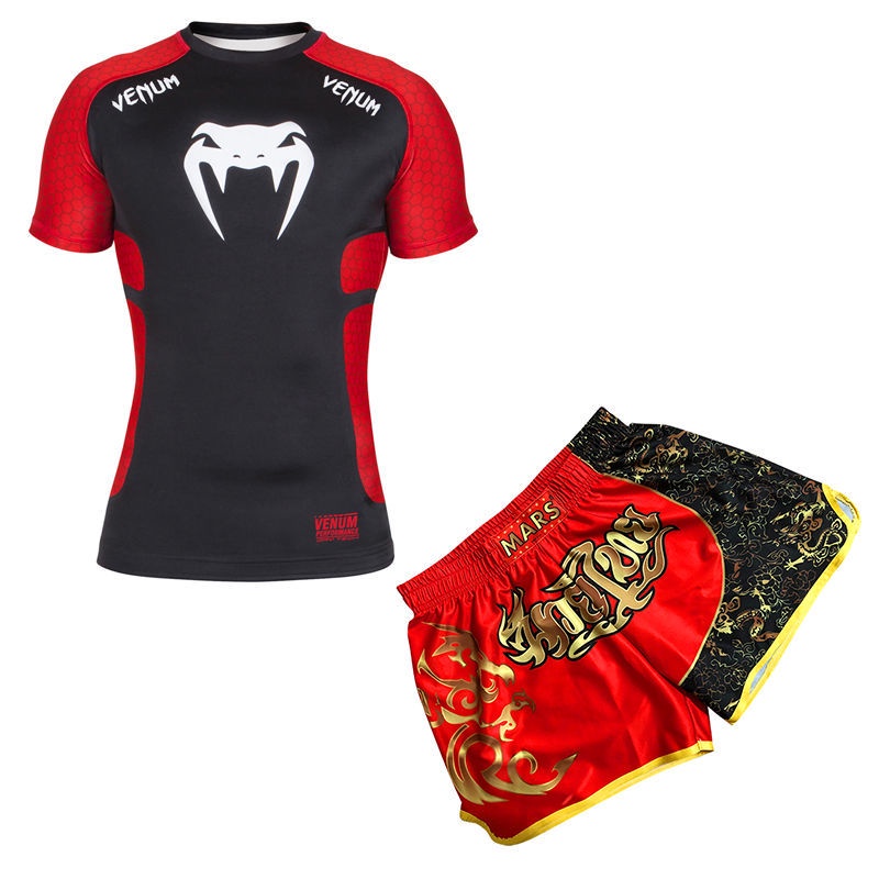 Bộ Quần Áo Bó Sát Khô Nhanh Dùng Tập Boxing/Thể Hình/Thể Thao Cho Nam