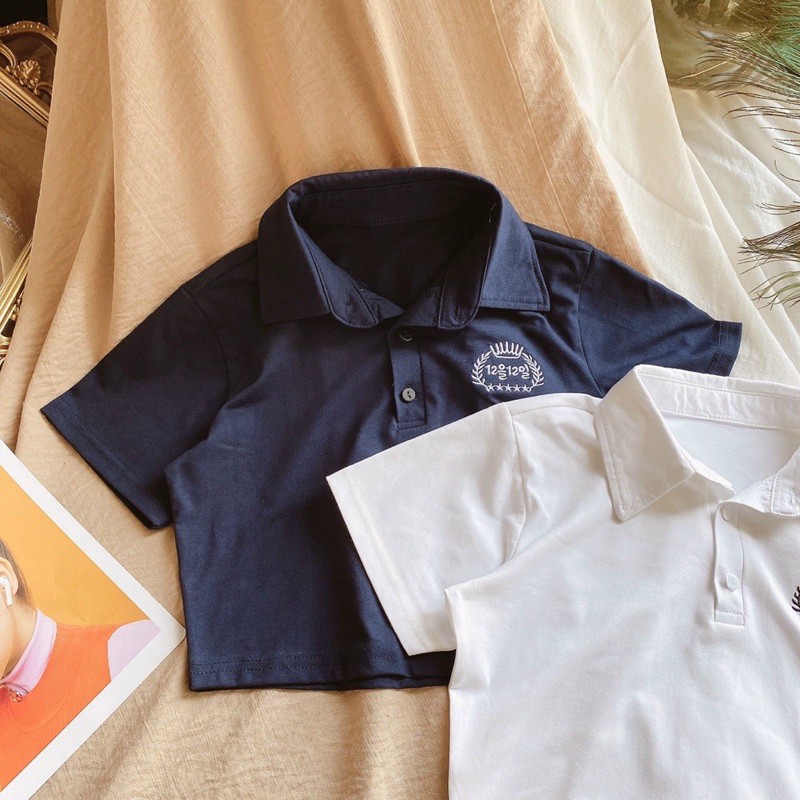 áo THUN CROP POLO LOGO 10355