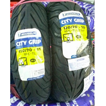 Vỏ xe Michelin City Grip 110/70-11 TL  120/70-11 và 120/70-10 cho vespa hàng Thái Lan