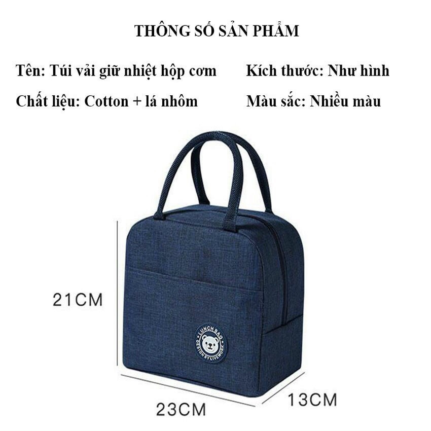 Túi cơm giữ nhiệt bán trú, văn phòng (mẫu mới Must Have)