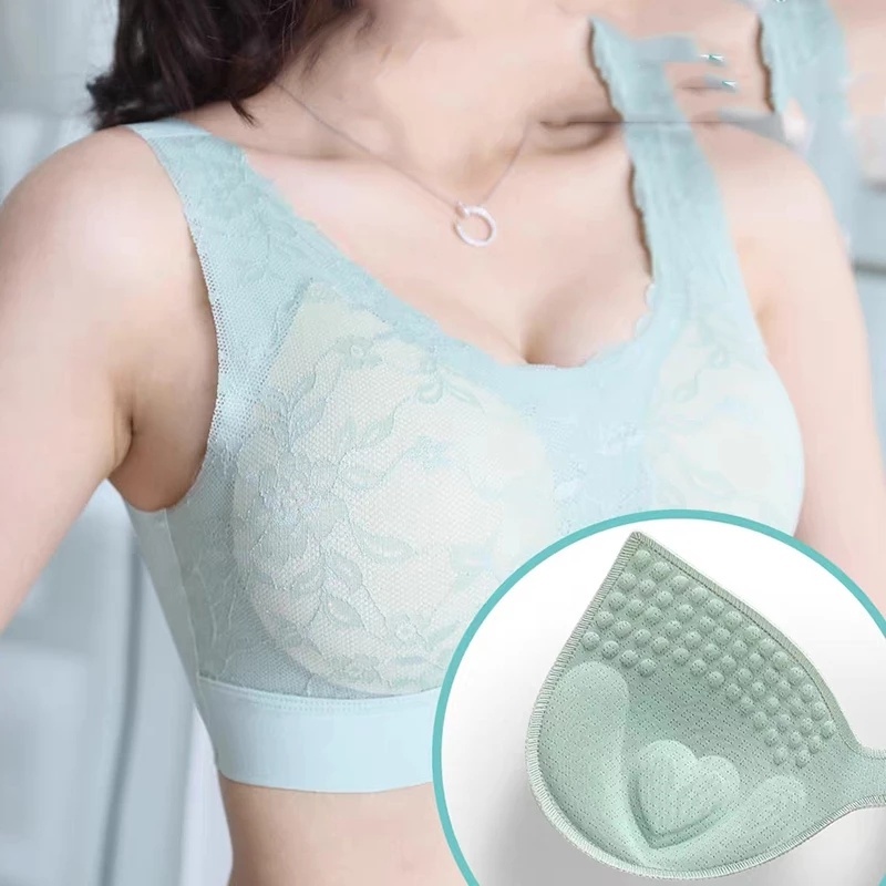 Áo Ngực Thể Thao Không Gọng Latex Mềm Mại Không Dây Thoáng Khí