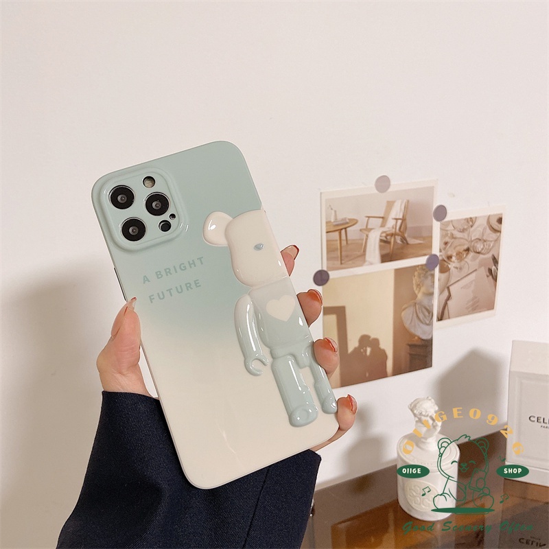 Ốp Điện Thoại IMD In Hình Gấu Hoạt Hình Cho Iphone 13 12 11 Pro Max Xs Max Xr