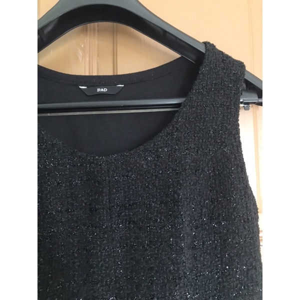 Đầm Tweed Phối ren R&D sz S, new 98%
