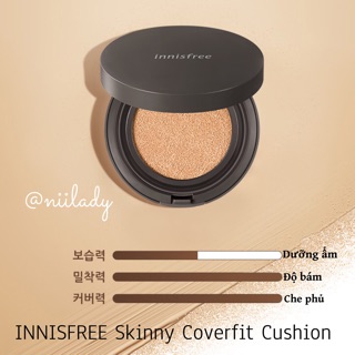 Phấn nước innisfree skinny cover fit cushion