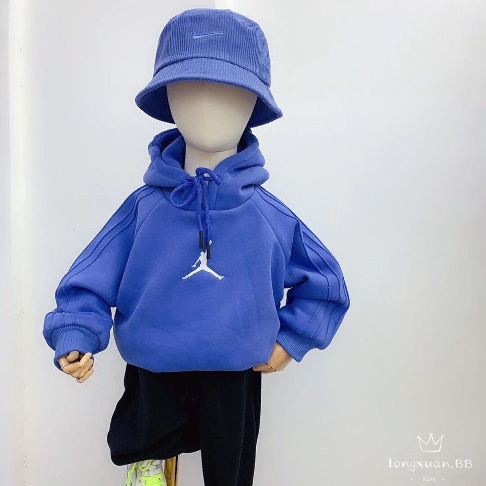 Áo Hoodie Dài Tay Cho Bé Trai Và Bé Gái Chất Nỉ Bông Hình Bóng Rổ Anh Store