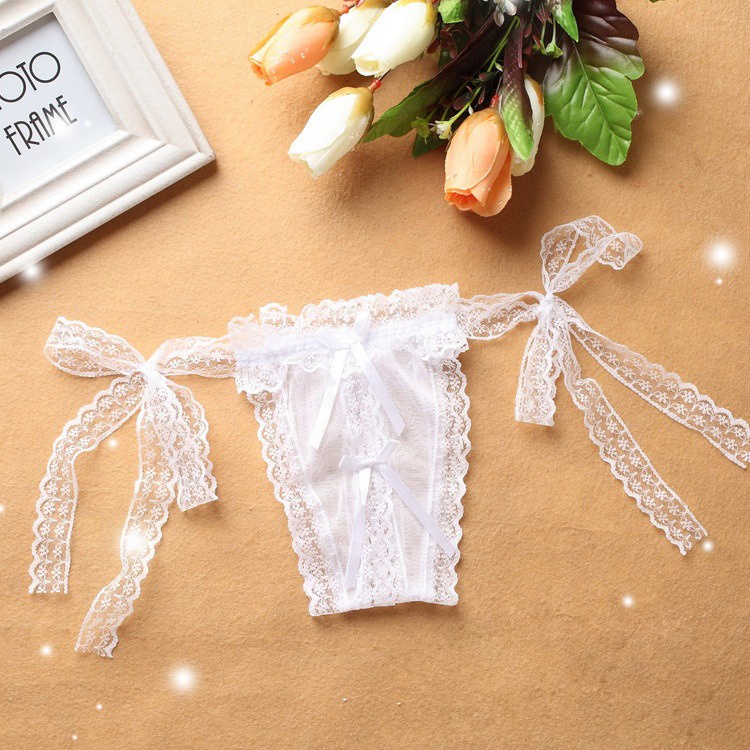 Quần lót sexy dây ren buộc hở đáy quần lót nữ gợi cảm quyến rũ 2017