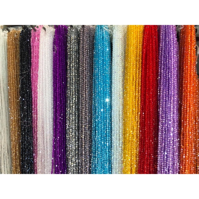 Hạt nhựa pha lê 58 k chùm 10 dây