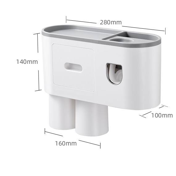 OUSUWO Bathroom rack couple toothbrush holder