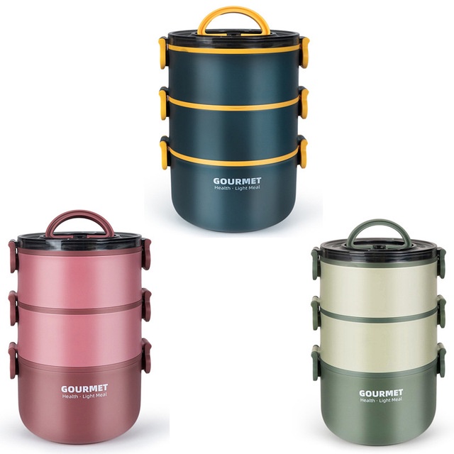 Hộp cơm giữ nhiệt màu pastel cao cấp
