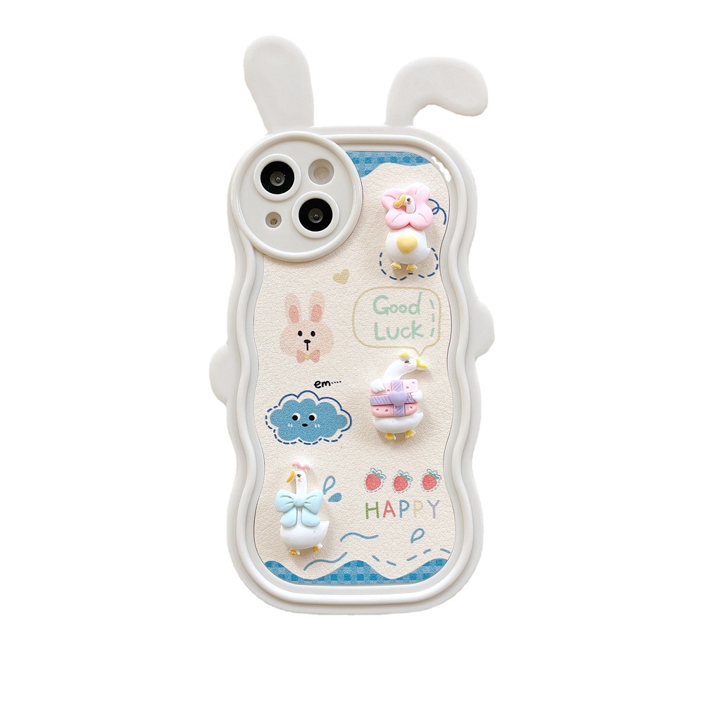 Ốp Điện Thoại Silicon Chống Rơi Họa Tiết Vịt Hoạt Hình Mẫu Mới Cho iphone 11 12 13 14 pro max xsmax 14plus
