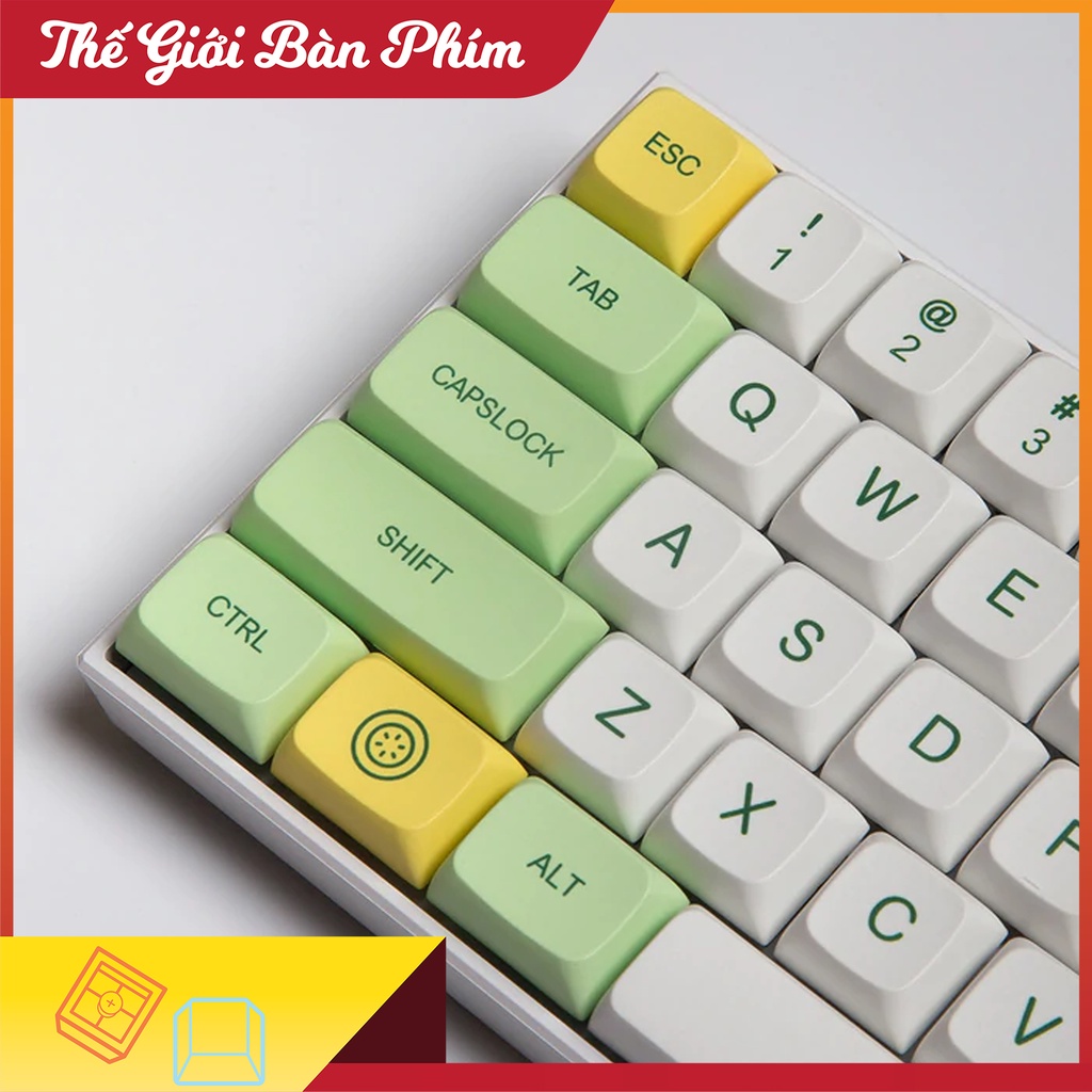 Keycap Banana PBT XDA Profile cho bàn phím cơ đầy đủ 124 phím chính hãng