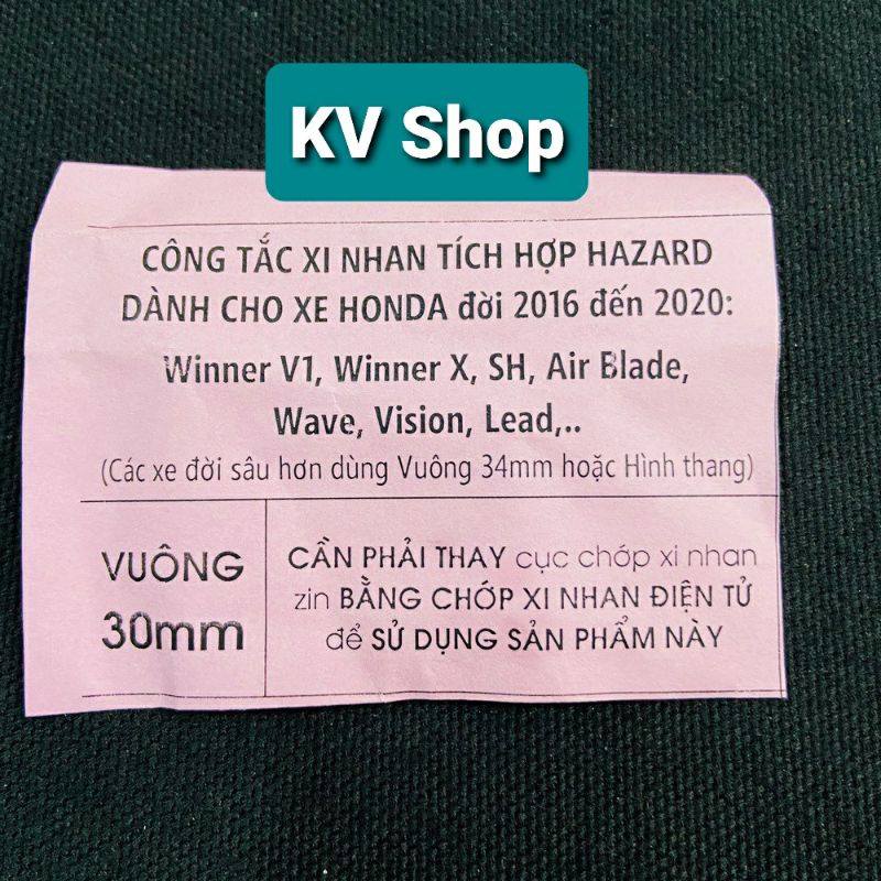 Công tắc xi nhan tích hợp Hazard, gắn các dòng xe honda, wave - sh - vision - winner - winner X - Vario - lead - ab...