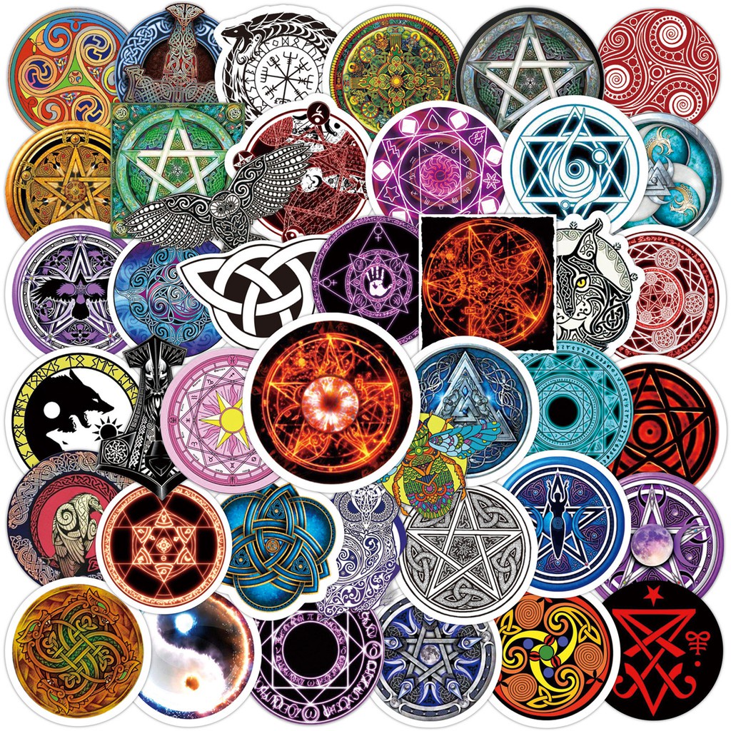 50/ 25/ 10 Miếng dán họa tiết hoạt hình phong cách retro chống nước trang trí xe xe máy/ đàn guitar/ cốc nước