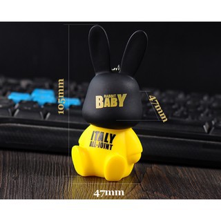 Móc khóa THỎ BABY BOY BLACK FACE siêu chất