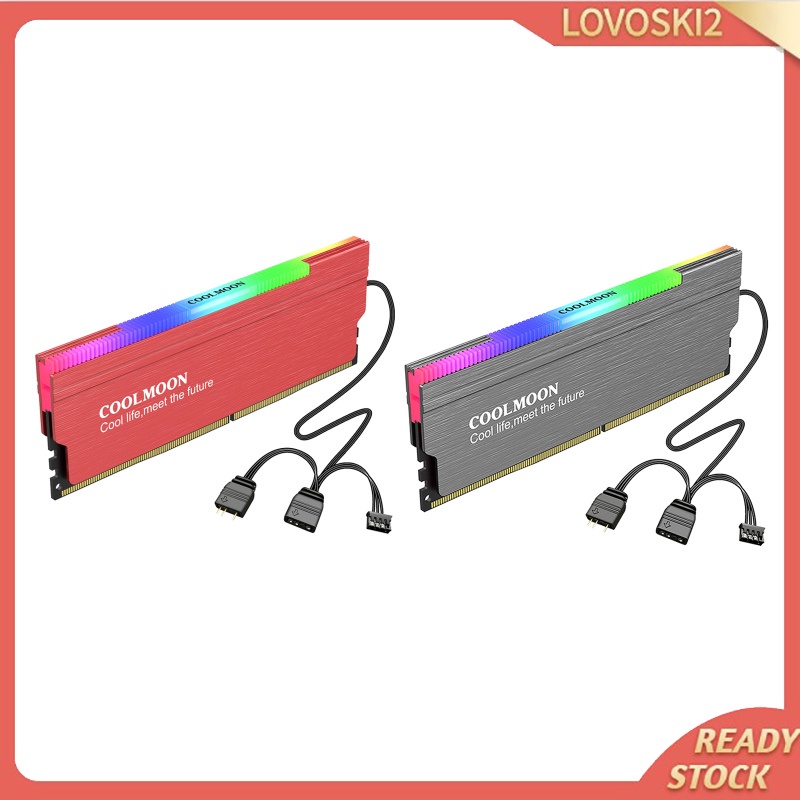 [LOVO] Aluminum Alloy DDR Memory RAM Cooler Radiator for DDR2 DDR3 DDR4DIY PC