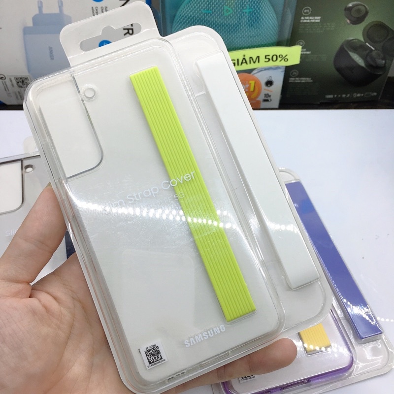 Chính hãng nguyên seal - Ốp lưng trong kèm dây đeo Samsung Galaxy S21 FE 5G Slim Strap Cover