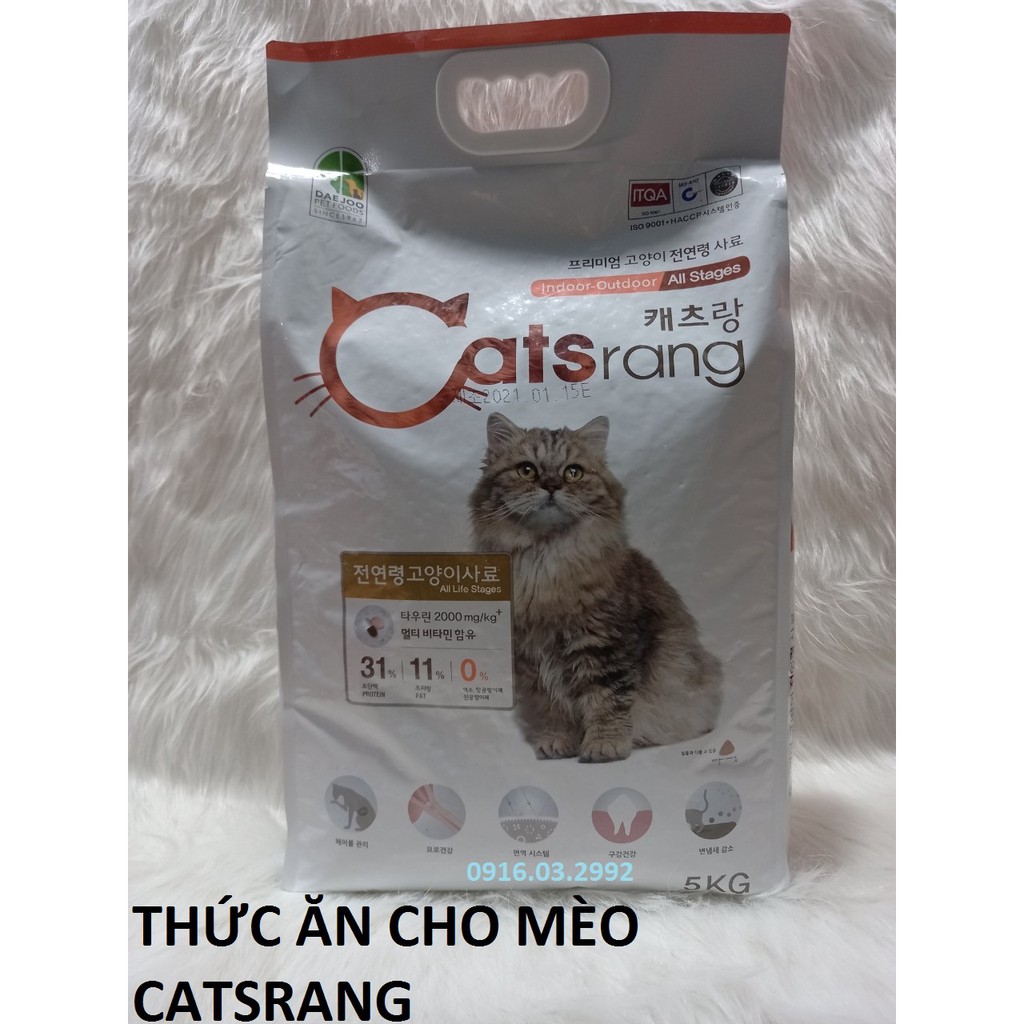 [Combo 2 gói Catsrang 5Kg] Thức ăn cho mèo Catsrang 5Kg