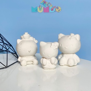 Tượng tô màu cao cấp chọn mẫu SIZE L hello kitty, tượng thạch cao MUNDO