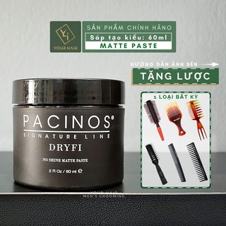 Sáp vuốt tóc Pacinos DRYFI - PROFESSIONAL MATTE PASTE - 60ml