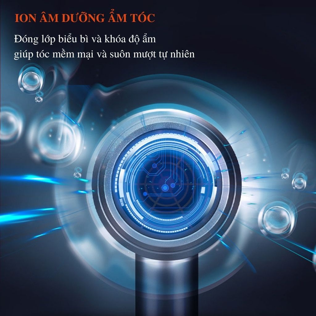 Máy Sấy Tóc Mini Công Suất Lớn Tạo Kiểu Với 2 Chiều Nóng Lạnh, Máy Sấy Phạm Thoại Có Ánh Sáng Tím, Tặng Kèm Đầu Tạo Kiểu