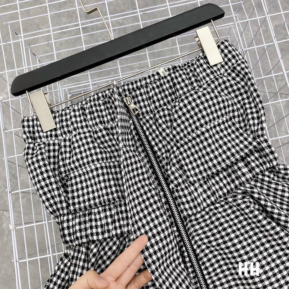 Áo Quây Kẻ Caro Đuôi Cá Hai Túi Ngực Kèm Ảnh Thật - Áo Quây Kẻ Đen Kéo Khóa | BigBuy360 - bigbuy360.vn