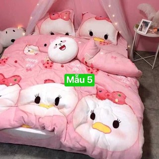GA GIƯỜNG COTTON BỘ GỒM ( 1 GA + 2 VỎ GỐI NẰM )