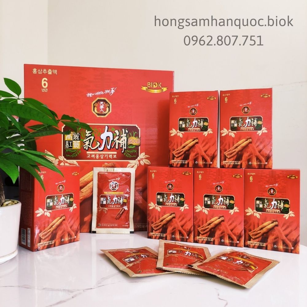 Nước Uống Hồng Sâm Korea Red Ginseng Power 30 gói 70ml, Cao hồng sâm nhập khẩu Hàn Quốc, Tinh Chất Hồng Sâm Nguyên Chất
