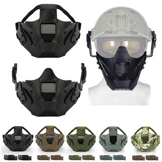 Airsoft Paintball Mặt nạ nửa mặt Bảo vệ chiến thuật CS Mặt nạ nửa mặt Mặt nạ lưới