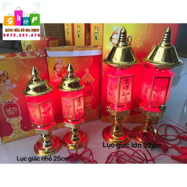 Cặp đèn thờ lục giác-Giadung24h