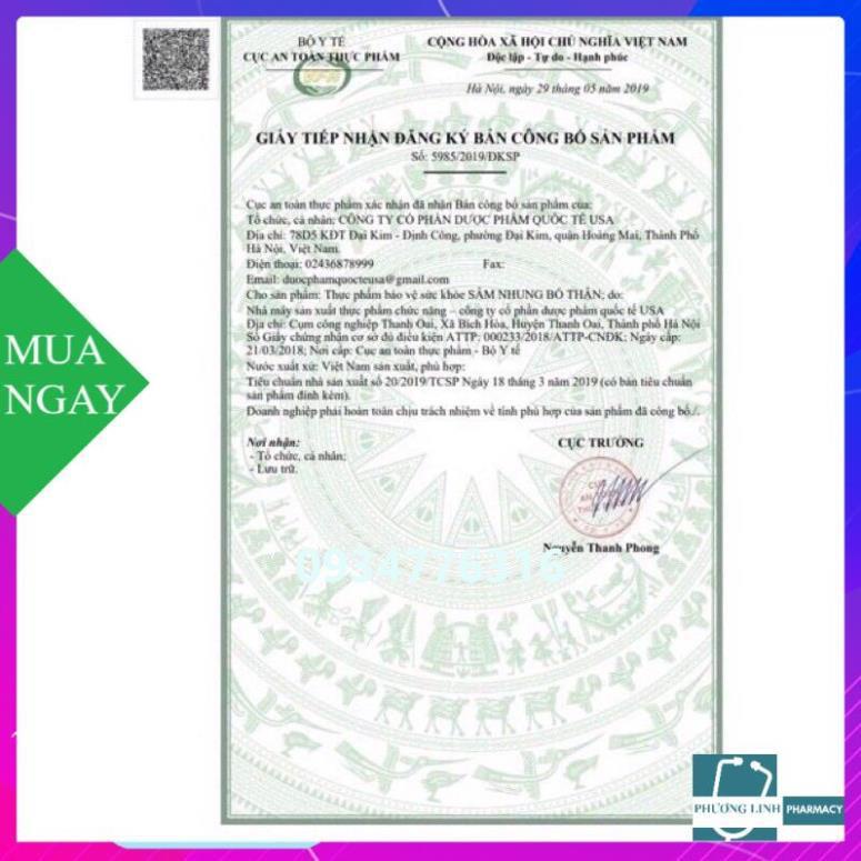 SÂM NHUNG BỔ THẬN TW3