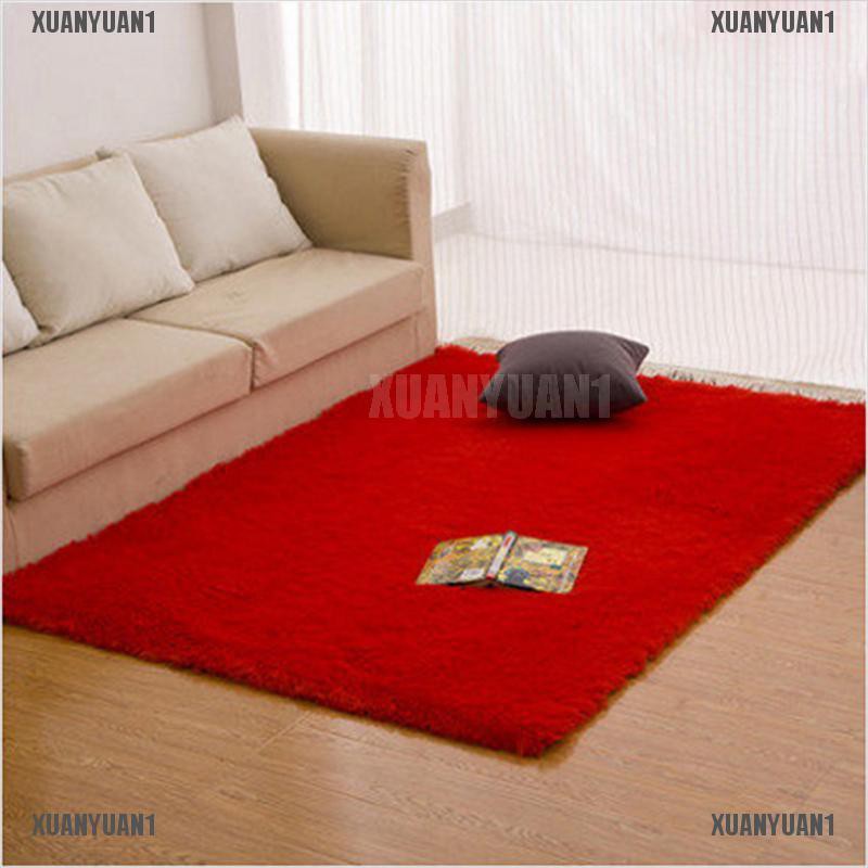 [XUANYUAN1] Thảm Lót Sàn Lông Tơ Mềm Chống Trượt Trang Trí Nhà Cửa