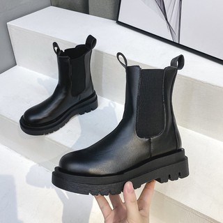 ☀giày☀♤✿Martin boots women s British style summer mona same paragraph mid-tube smoke 2020 new spring and autumn all-match Chelsea short