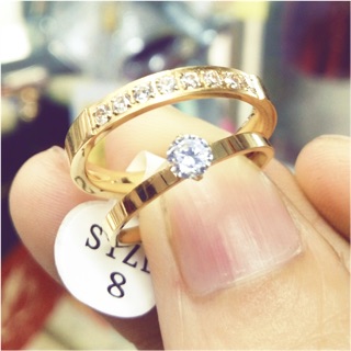 Nhẫn Cặp Titan Cao Cấp-Không Phai màu