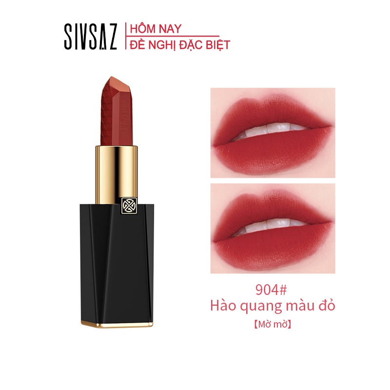 Son môi lì SIVSAZ hiệu ứng bóng mượt bền màu 3.5g 