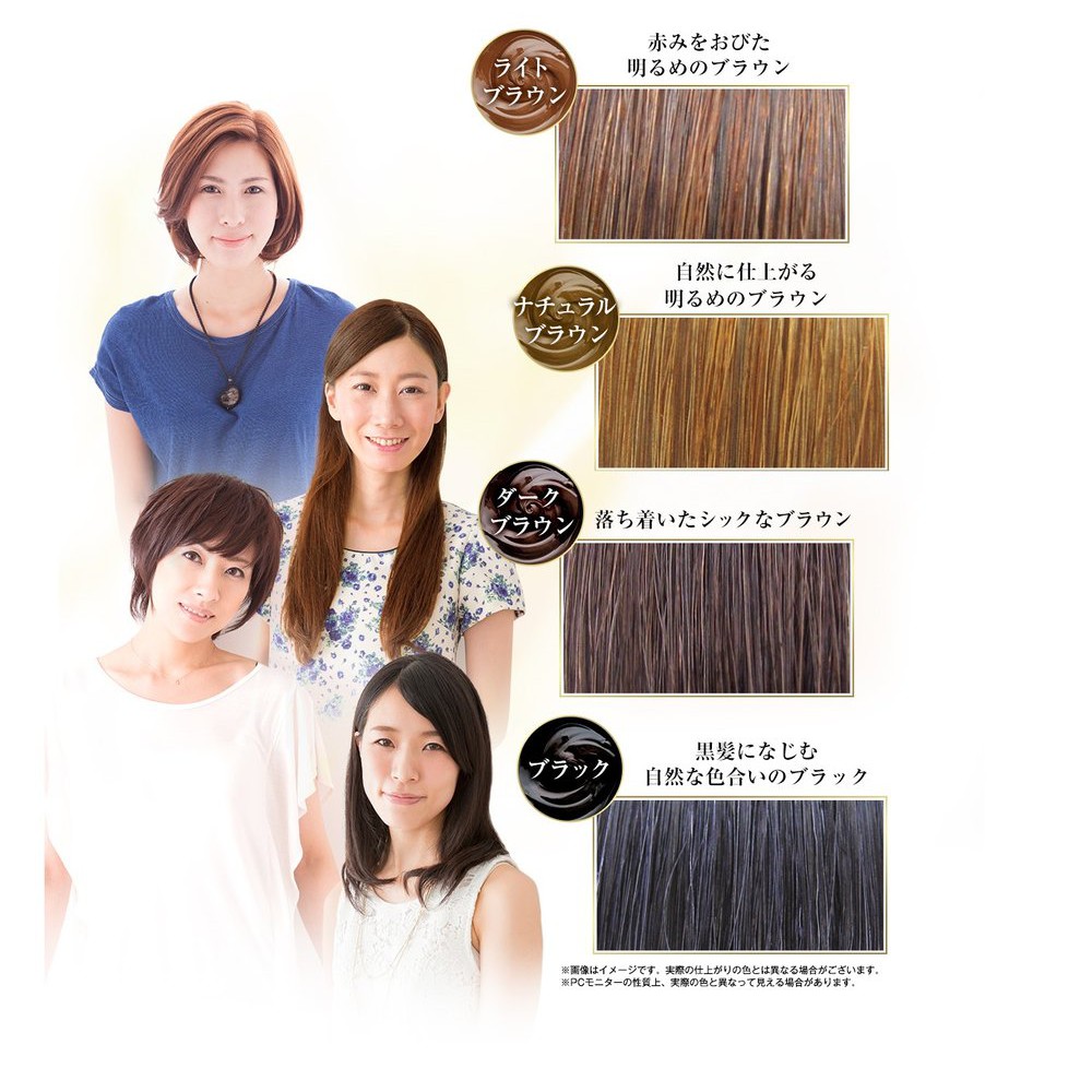 Màu nhuộm tóc phủ bạc chiết xuất từ thiên nhiên màu Nâu Tối Cao Cấp Nhật Bản RISHIRI Hair Coloring Dark Brown 200g